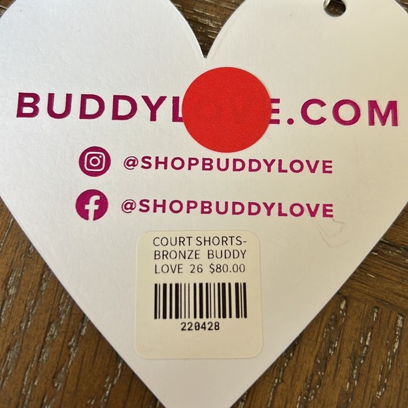 Buddy Love Court Shorts in Bronze​ - Picture 6 of 6